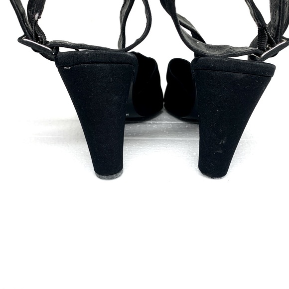 Vintage Nine West Ankle Strap Pointed Toe Heels - Picture 6 of 8